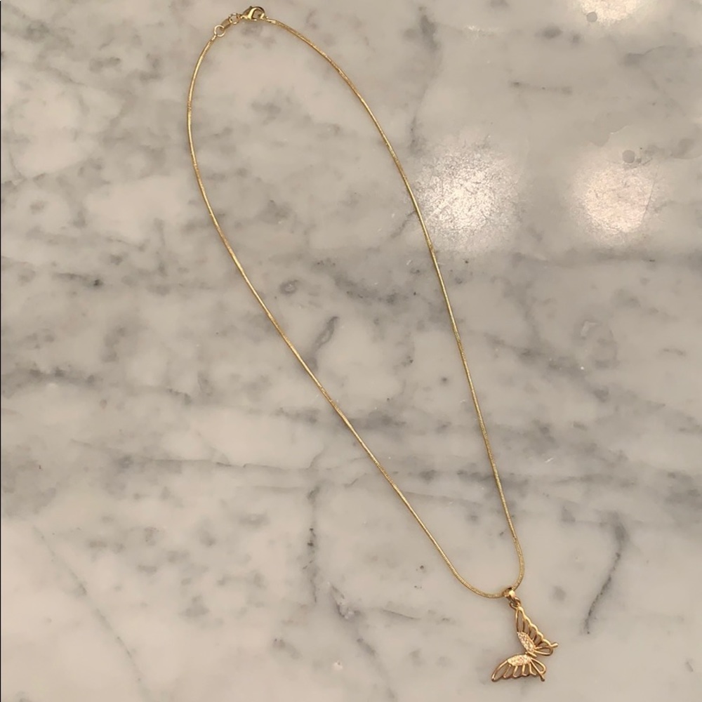 Gold Butterfly Necklace